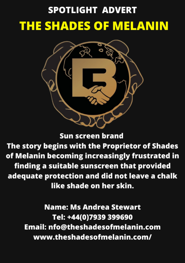 Shades of Melanin -Sun screen brand